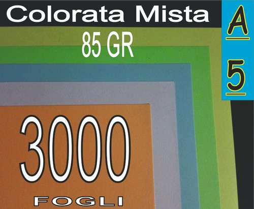 3000 carta colorata mista 5 - 3000,