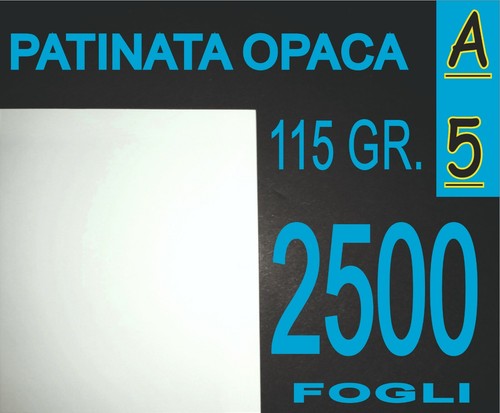 2500 fogli carta patinata - 2500, a5