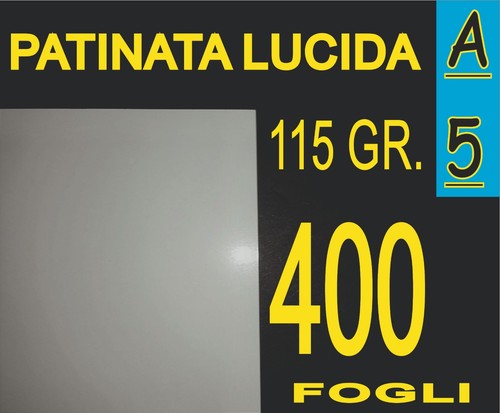 400 fogli carta patinata - a5,