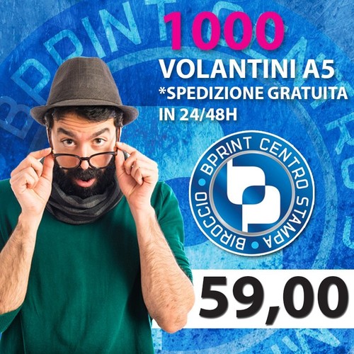 Stampa 1000 volantini flyer - 1000, a5