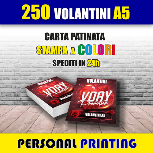 250 volantini x - 21, cm