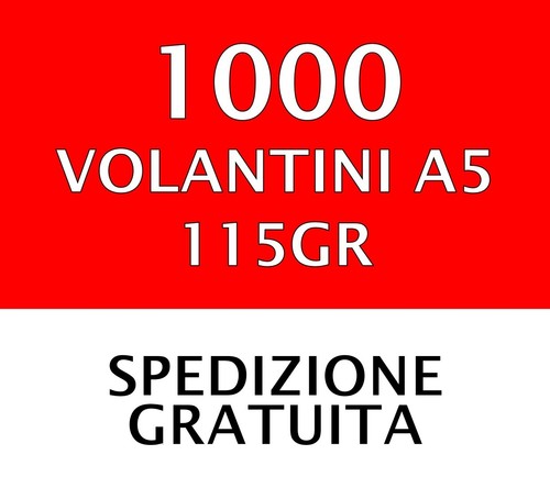 Stampa 1000 volantini - 1000, a5