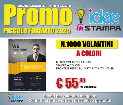 000 volantini colori a5 - 1.000,
