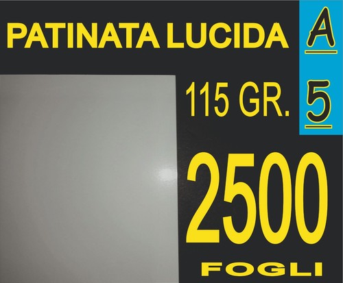 2500 fogli carta patinata - a5,