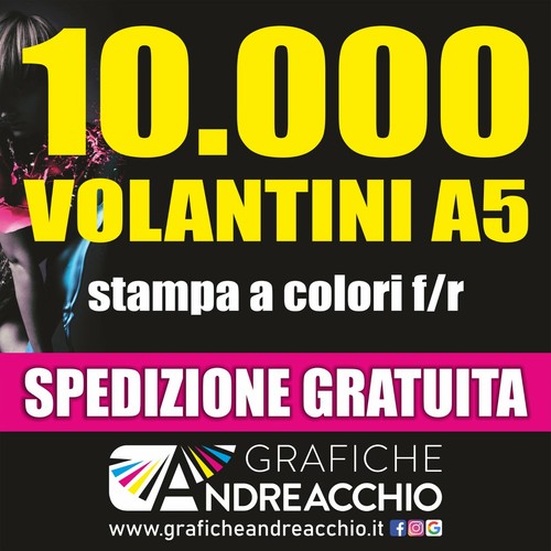 Stampa 10000 volantini - 10000, a5